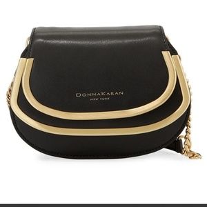 Donna Karan - Black Sol Calf Leather Clutch Bag